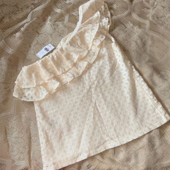 Banana Republic Lace One Shoulder Blouse - Picture 2 of 3